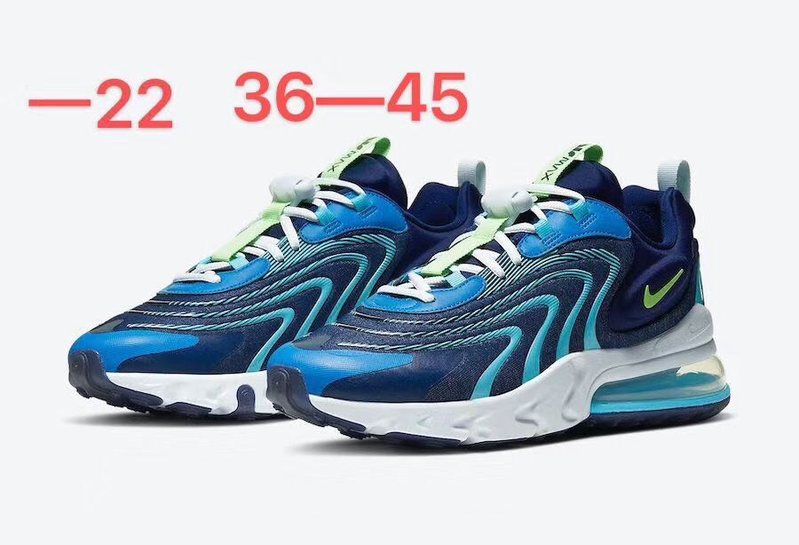 Women Nike Air Max 270 III Blue White Shoes - Click Image to Close